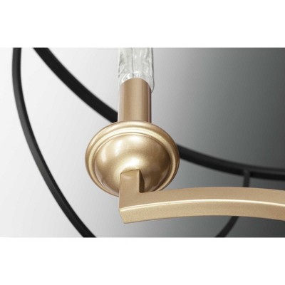 Landree 18" Silver Ridge Geometric Cage Chandelier