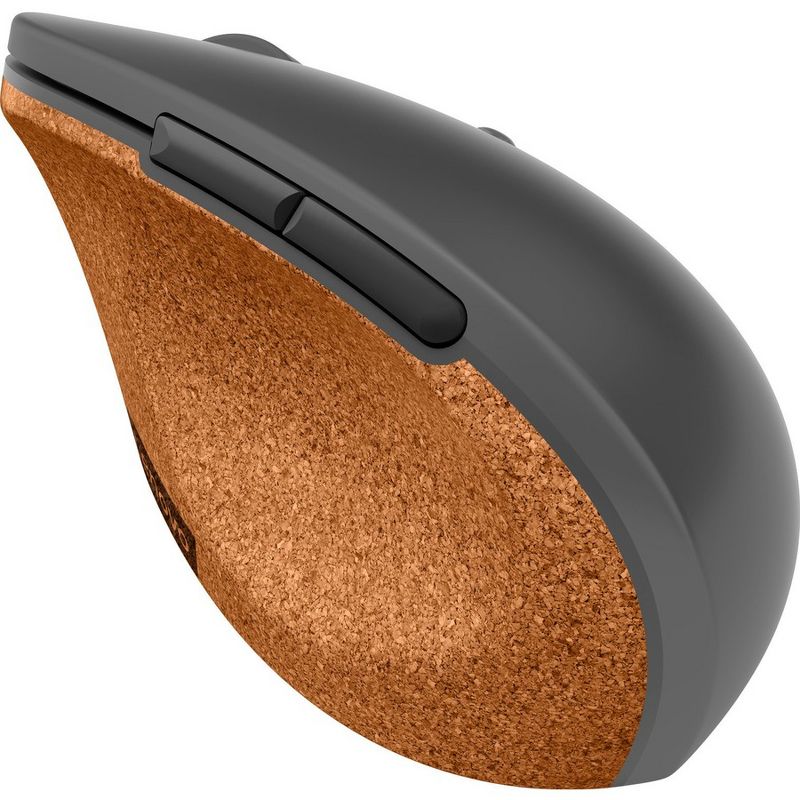 Lenovo Go Wireless Vertical Mouse - Optical - Wireless - 2.40 GHz - Storm Gray - USB Type A - 2400 dpi - Scroll Wheel - 6 Button(s), 3 of 6