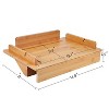 Tirrinia Bamboo Bedside Shelf Table for Back to School, 14.8X10 Inches - 3 of 4