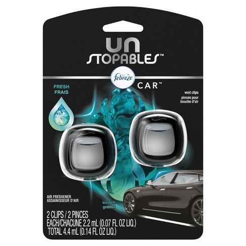 vent freshener air Freshener Febreze  : Unstopables Fresh  Car Vent Air 2ct Target Frais Clips