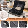 Sapphtopaz 20"24"28" Hardshell ABS Luggage Set, Lightweight ABS Dual Spinner Suitcase with TSA Lock,Airline-Approved Checked Travel Suitcases - 2 of 4