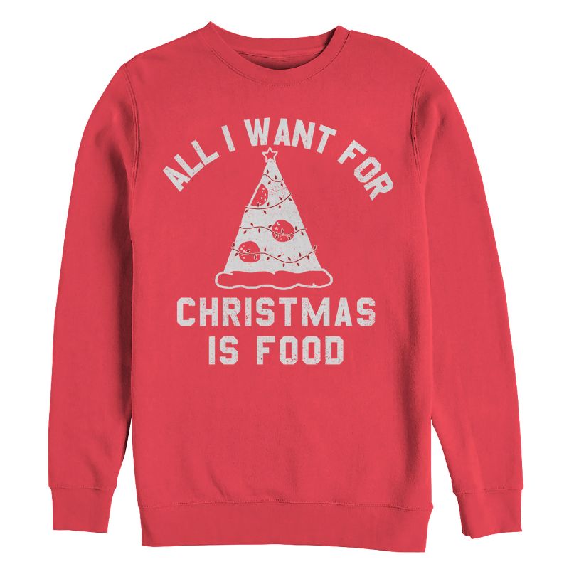 Women's CHIN UP All I Want for Christmas is Food Sweatshirt, 1 of 4