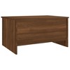 vidaXL Coffee Table Brown Oak Engineered Wood 31.5In X 21.9In X 16.3In - 3 of 4