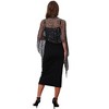 INSPIRE CHIC Women's Sequin Shawls and Wraps for Evening Dresses Fringed Sparkly Scarf 1Pc - 2 of 4