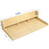 FONTOI 54"x27.5" Washer Dryer Countertop Laundry Organizer with Non-slip Pads Double Layer Storage for Laundry Room Bathroom, Oak, 27.5"*12"*54" - 3 of 4
