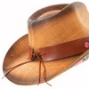 grinderPUNCH Classic Western Outback Cowboy Hat - Mens & Womens Straw Cowgirl Style for Rodeo, Ranch, and Everyday Wear - 3 of 4