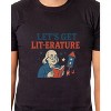 Men's 4th of July Let's Get Lit- Erature America Patriotic Funny T-Shirt - 4 of 4
