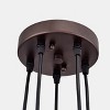 Chloe Lighting Ironclad Industrial 5 Light Oil Rubbed Bronze Large Pendant Ceiling Fixture 18" Wide - 4 of 4
