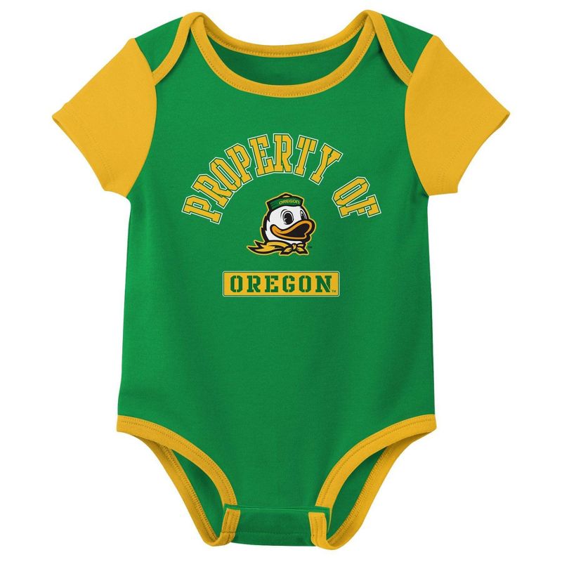 NCAA Oregon Ducks Infant 3pk Bodysuit, 4 of 5