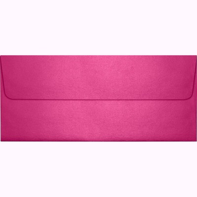 LUX 4 1/8"x9 1/2" #10 80lbs. Square Flap Env W/Glue Closure Azalea Pink 5360-24-50