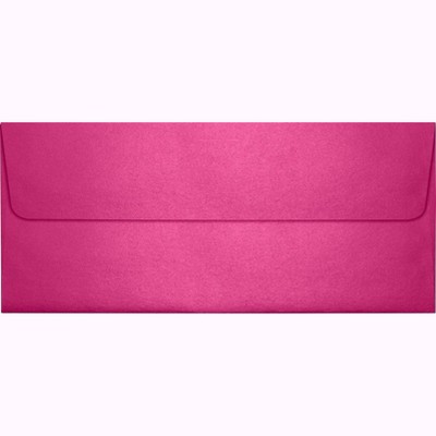 LUX 4 1/8"x9 1/2" #10 80lbs. Square Flap Env W/Glue Closure Azalea Pink 5360-24-50