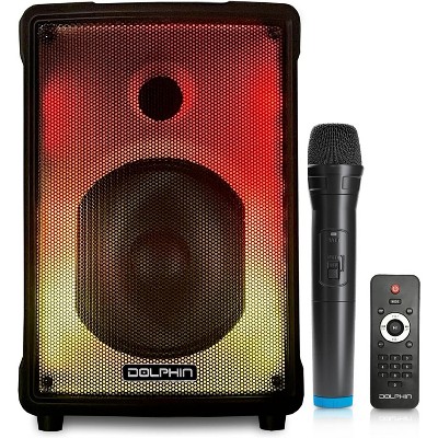 Portable 8" Karaoke Speaker with Wirlss Microphne