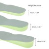 Unique Bargains Height Increase 1.38" Shoe Inserts Fit Shoe Size 43/45 Green Gray 1 Pair - 2 of 4
