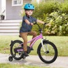 Costway 12"/14"/16"/18" Kids Bike for 3-4 Years Old Boys & Girls with Adjustable Seat Handbrake Reflectors Blue/Purple/Red - 2 of 4