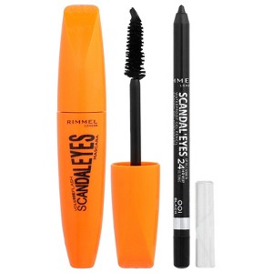 Rimmel London Scandal Eyes, Mascara with Waterproof Gel Pencil, 003 Extreme Black, 2 Piece Set - 1 of 4