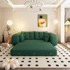3-in-1 Foldable Bed 78 inch Multi-Functional Foldable Teddy Fabric Sleeper Sofa Bed  Non-Slip Headrest Lumbar Pillow Living Room - 3 of 4