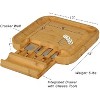 NCAA West Virginia Mountaineers Bamboo Cheese, Charcuterie Board - 4 of 4