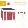 17'' Rabbit Hutch Bunny Cage Outdoor Small Animal House for Guinea Pig,Duck,Puppy with Waterproof Roof And Ramp–LAOTIES - 4 of 4