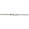 Black Bow Jewelry 2mm, Sterling Silver Twisted Solid Herringbone Chain Necklace - 4 of 4