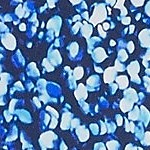 navy/turquoise mosaic dot