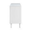 APRILSOUL 58.10"Elegant Four-Door Sideboard with Wavy Pattern Doors, Cylindrical Legs, and Sleek Metal Handles - 3 of 4