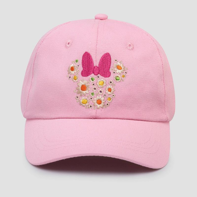 Toddler Boys&#39; Minnie Mouse Baseball Hat - Pink, 1 of 5