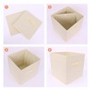 REGALWOVEN Collapsible Fabric Storage Bin with Handle for Organizing Clothes Books 2 Pcs - image 3 of 4