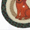 Earth Rugs Hand-Stenciled Dog Art Trivet – Holiday Table Accent in Natural Jute - 2 of 3