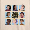 Women's - Disney - Teen Squad Goals Lightweight French Terry Wide Neck Long Sleeve Shirt - 2 of 4