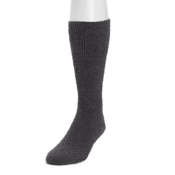 Dr. Scholl's Men's Ultimate Cozy Gripper Crew Slipper Socks (2 Pack), Gray  : Target