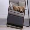 FONTOI Full Length Mirror, Floor Standing Mirror with Stand, Wall Mounted Mirror, Dressing Mirror for Cloakroom, Bedroom, Clear, 16.5"*0.57"*60" - 4 of 4