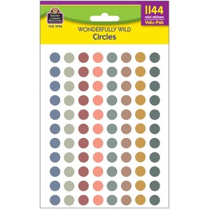 Teacher Created Resources Wonderfully Wild Circles Mini Stickers Valu-Pak, Pack of 1144 (Pack of 6) - 1 of 1