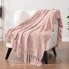 PAVILIA Chenille Throw Blanket with Woven Knitted Tassel Fringe for Couch, Living Room Decor and Bed - 4 of 4