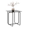 Tempered Glass Coffee Table End Table Cocktail Table Sofa Table Side Table Accent Table Center Table, Black/Transparent-ModernLuxe - 4 of 4