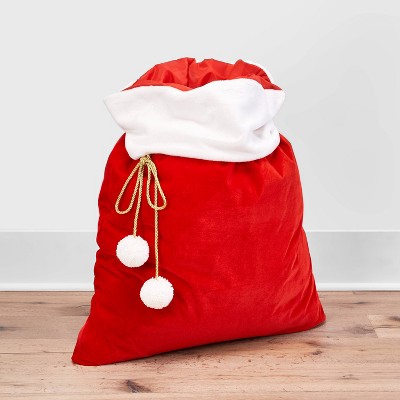 Velvet Santa Sack Gift Bag - Wondershop™