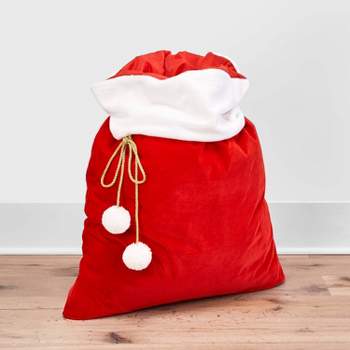 Velvet Santa Sack Christmas Gift Bag - Wondershop™