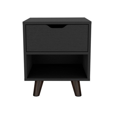 NicBex Nightstand with Drawers,Modern Side Table with Storage Space and Wood Frame,Bedside Table for Bedroom,Living Room