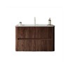 Floating Bathroom Vanity With Sink, Wall Mounted Bathroom Storage Vanity Cabinet With 2 Large Fluted Drawers, Soft-Close System, Pre-Assembled - 3 of 4