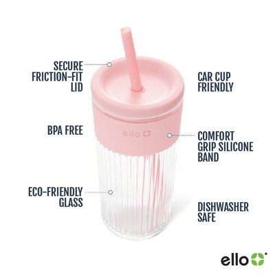 Ello Ava 18oz  Tumbler Pink