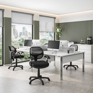 Lyngins Modern Ergonomic Home Office Computer Desk Chair with Wheels,Thick Seat Cushion Task Chair for Office,Study,Studio - 1 of 4