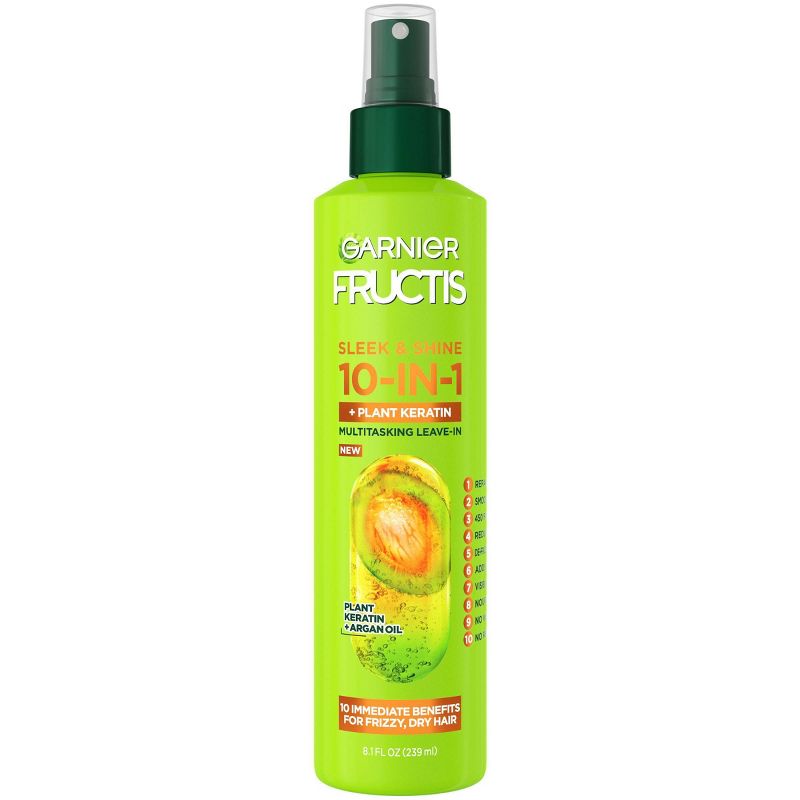 Garnier Fructis Sleek &#38; Shine 10-in-1 Hair Spray for Frizzy &#38; Dry Hair - 8.1 fl oz, 1 of 6