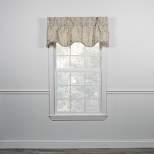 Ellis Curtain Meadow High Quality Room Darkening Solid Natural Color Lined Scallop Window Valance - (50"x15")