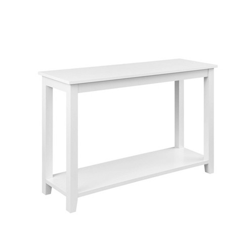 Classic Wood Console Table Solid White