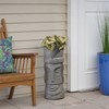 Wooakway 24" H Polynesian Style Novelty Statue Planter Outdoor Indoor Urn Planter Decor Garden Pot Antique Green - 2 of 4
