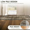 AMERLIFE Area Rug, Machine Washable Vintage Carpet with Non-Slip Backing, Soft Rug for Living Room, Bedroom, Hallway Use - 4 of 4