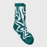 Women's Marble Swirl Cozy Crew Socks - A New Day™ 4-10