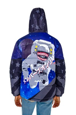  Members Only Men's Spacejam Galaxy Midweight Jacket (Navy,  Small) : Clothing, Shoes & Jewelry