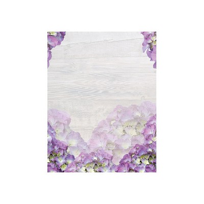 Great Papers Hydrangea Bouquet Letterhead Multicolor 50/Pack (2023068)