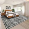 Vintage Large Area Rug for Living Room Bedroom Distressed Rug Non-Slip Low Pile Machine Washable Rug - 3 of 4