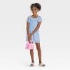 Girls' Short Sleeve Smock Chiffon Floral Top - Cat & Jack™ - 3 of 3